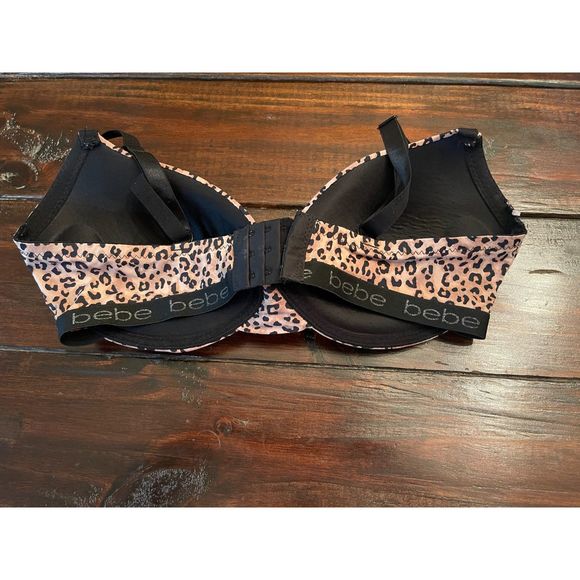 Bebe Leopard Print Bra 36DD - Picture 2 of 3